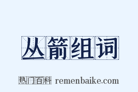 丛箭组词是什么意思的图片